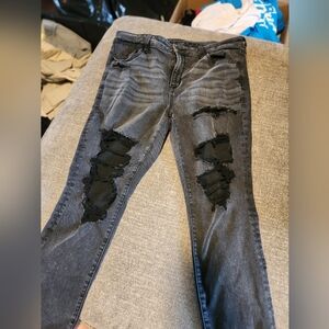 Black Hollister high rise jeggings